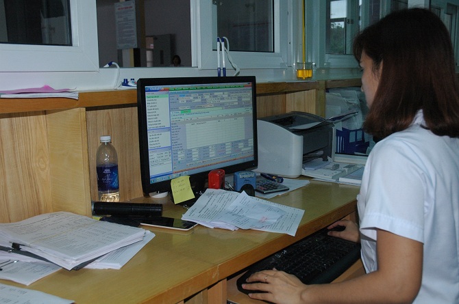 Bệnh viện đa khoa Sóc Sơn đã áp ụng công nghệ thông tin vào công tác khám chữa bệnh.